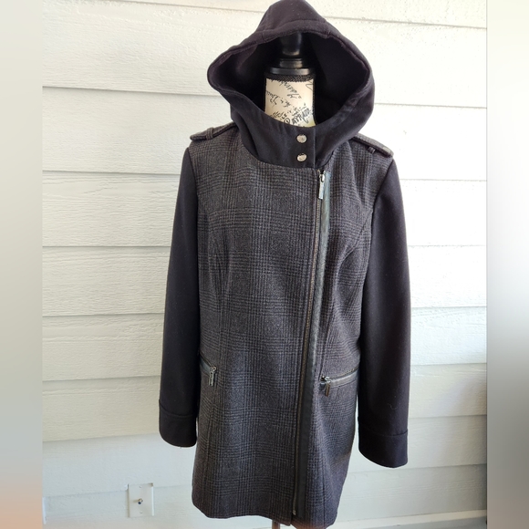 Michael Kors Side Zip Hooded Coat - Picture 13 of 15